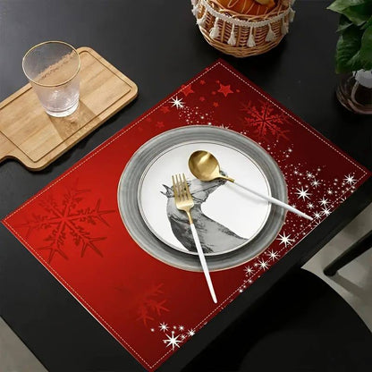 1pcs christmas placement for dining table.