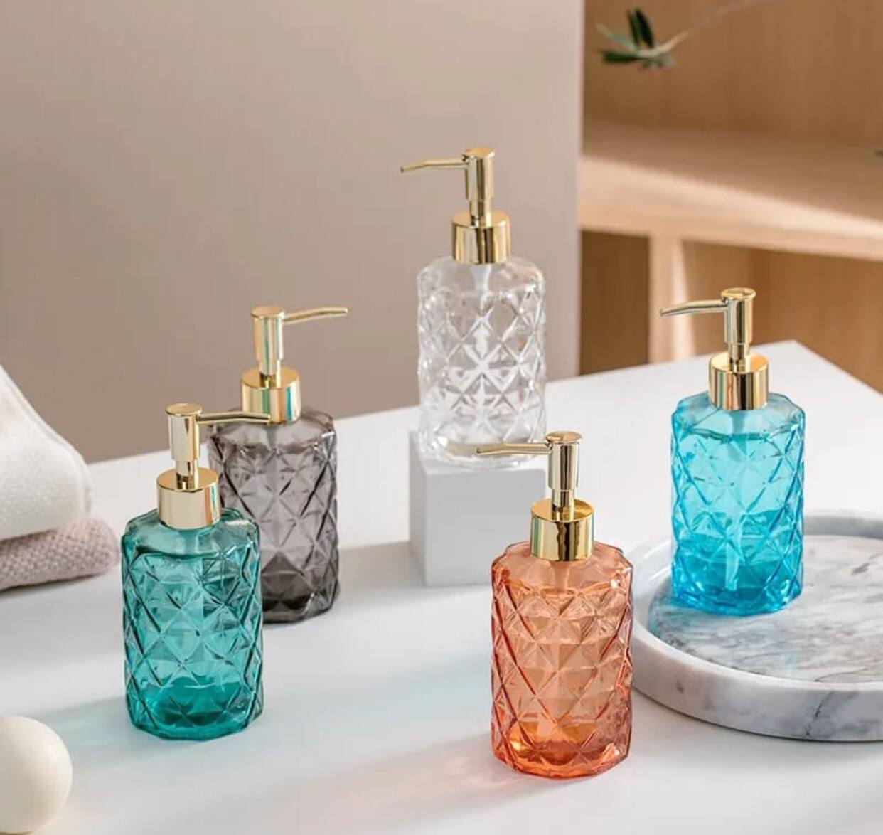 European Style travel liquid soap dispensers