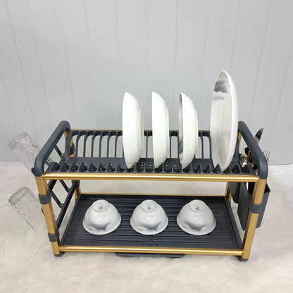 Premium Quality 2Tier Aluminium Dish Drainer
