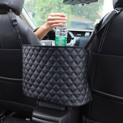 High quality PU leather car in between seat organizer