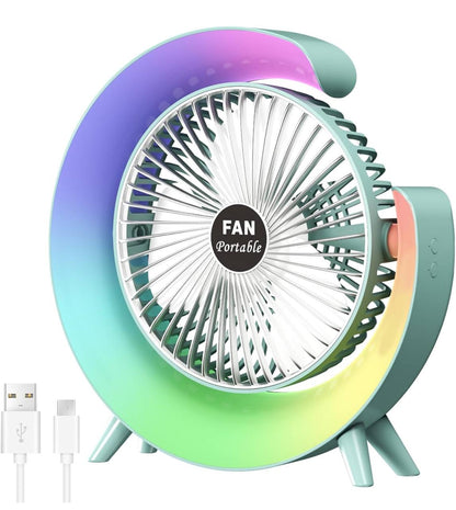 Portable rechargeable desktop Fan