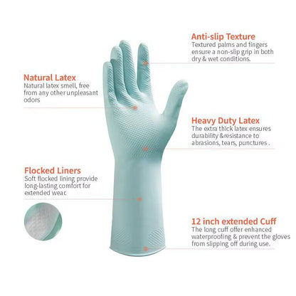 Reusable heavy duty household gloves