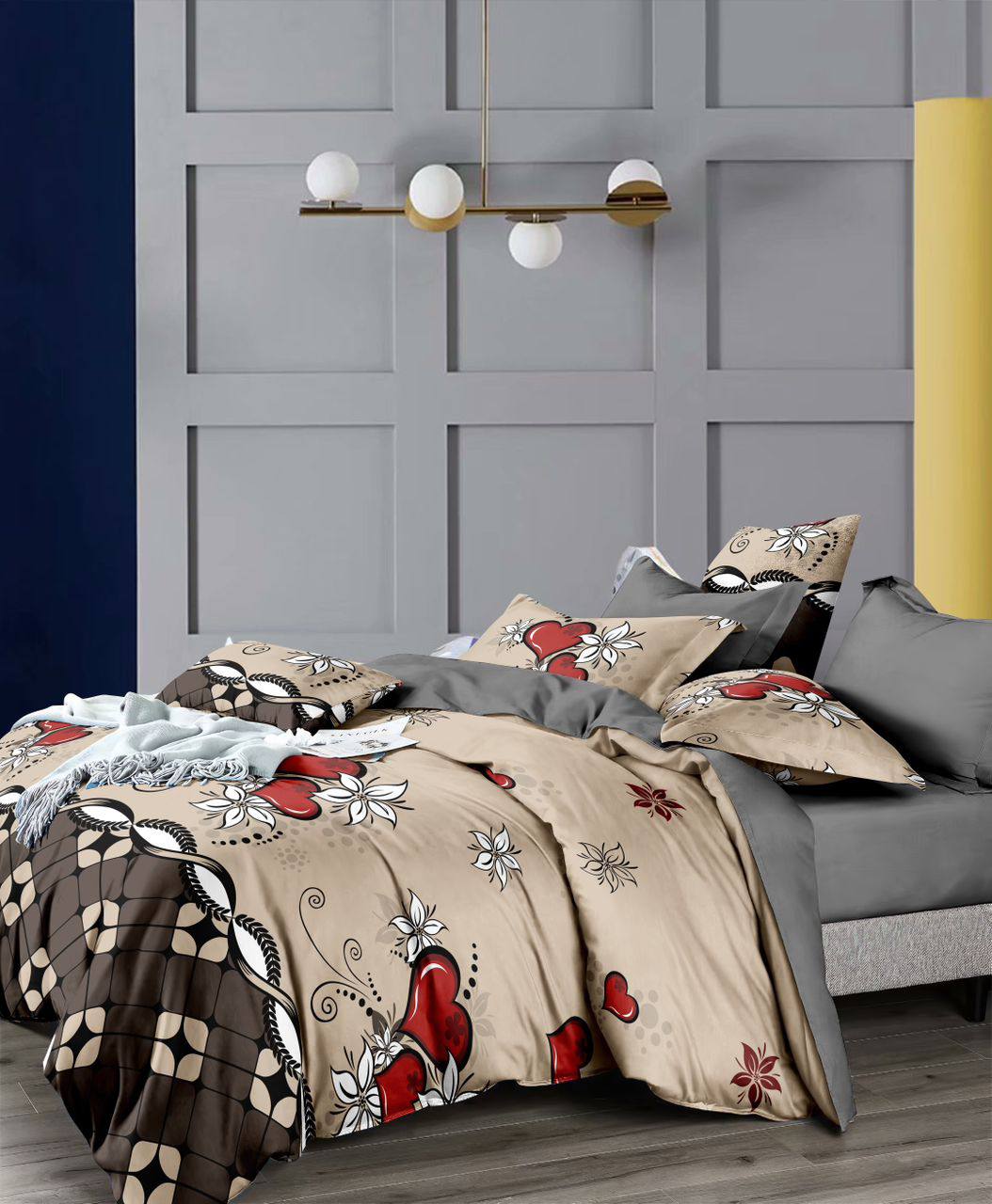 Honey G Luxury Floral Cozy Woolen Duvet set