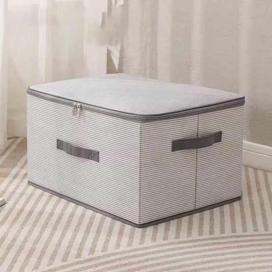 Large capacity collapsible zipper  storage box.