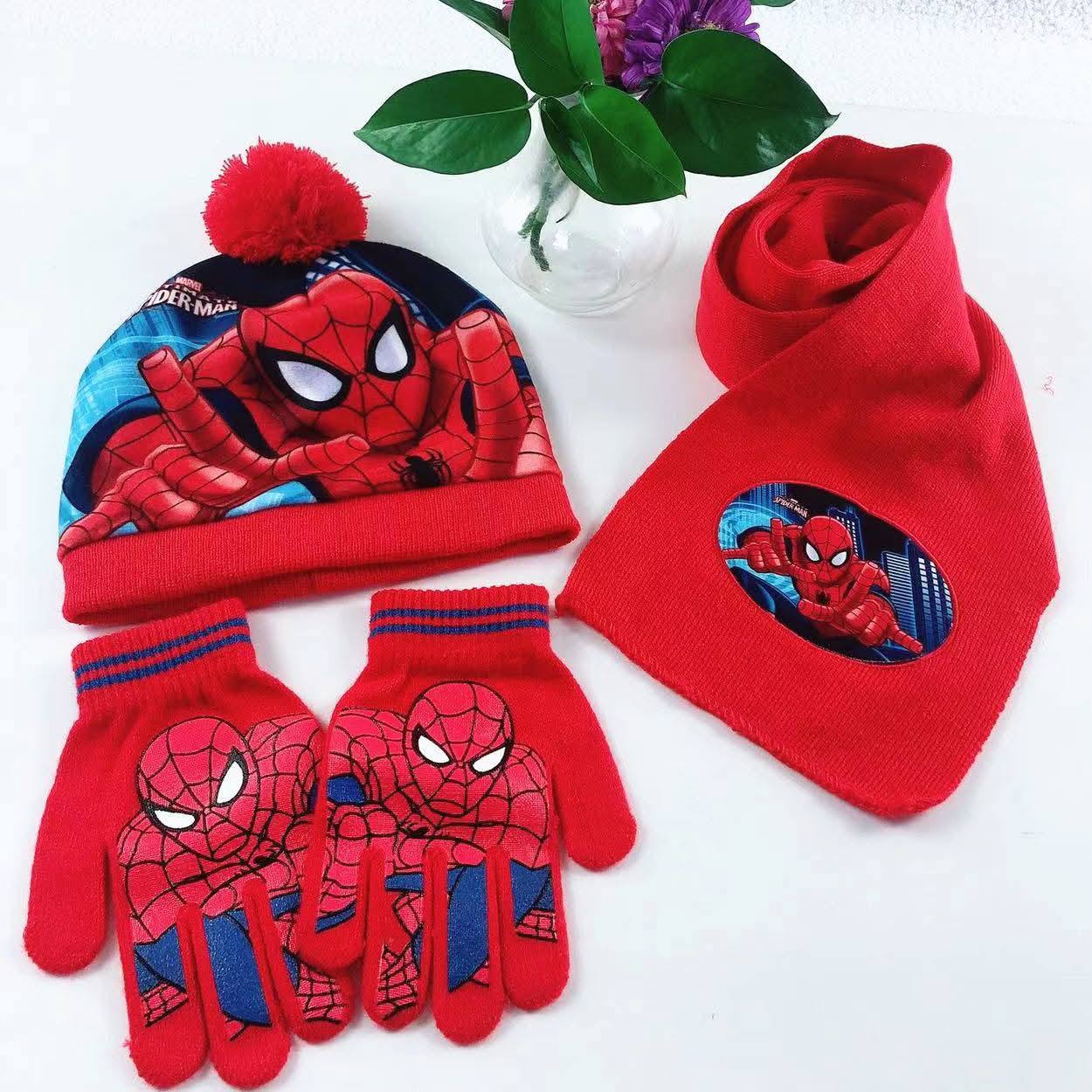 beautiful 3 set cartoon themed hat,