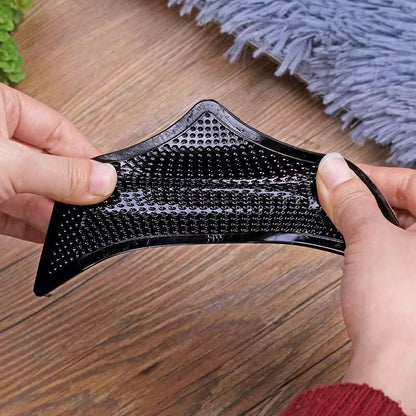 4pcs Ruggies Rug Carpet, Mat Grippers Non Slip Grip, Corners Pad Anti Skid Reusable Washable Silicone Grippers