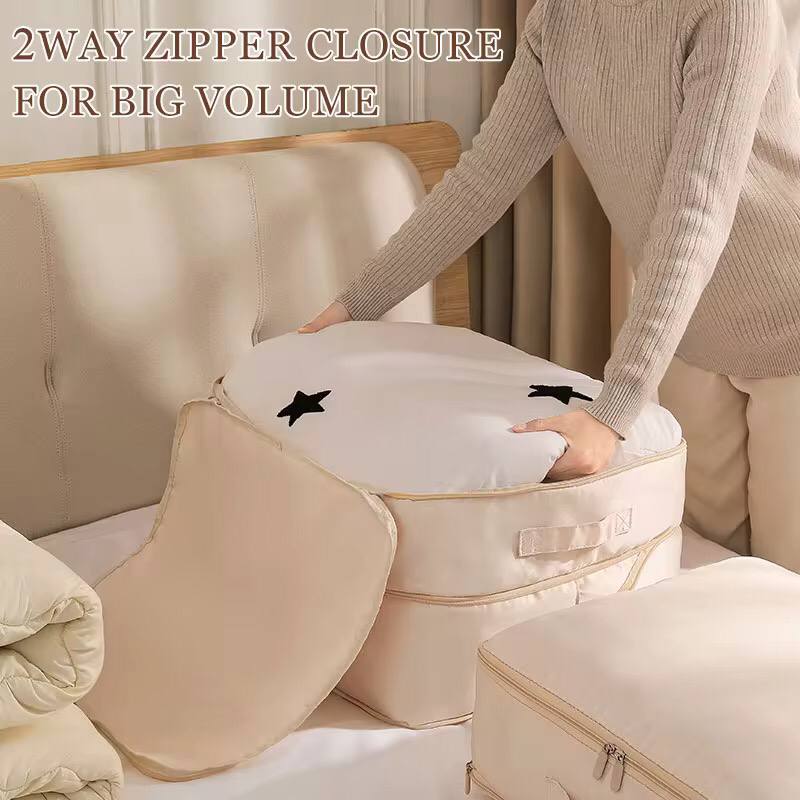 Compressed Duvet storage bag 
Cloths storage bag