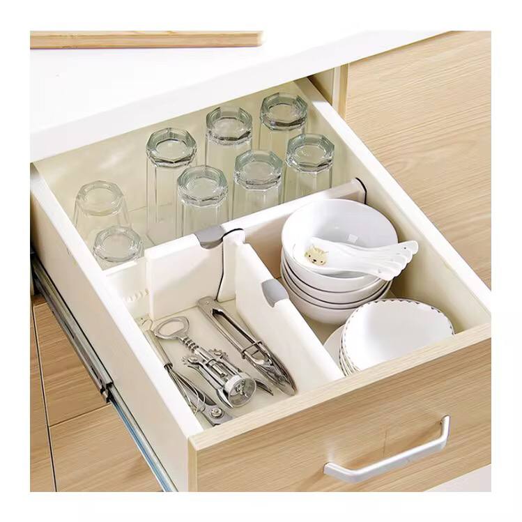 Adjustable Storage Drawers Divider Retractable Plastic