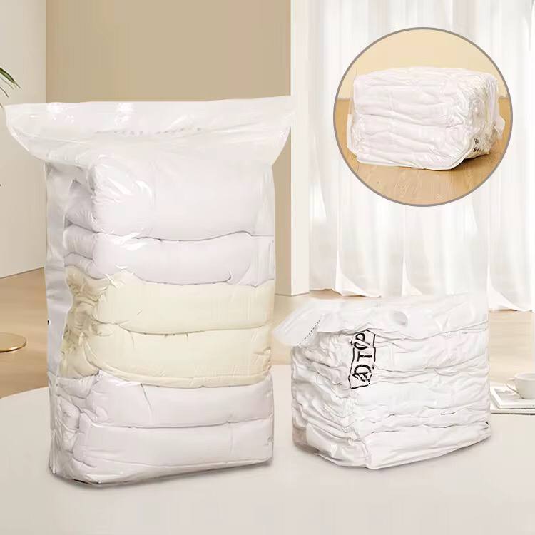 5pcs set No Pump Needed Vacuum Storage Bags