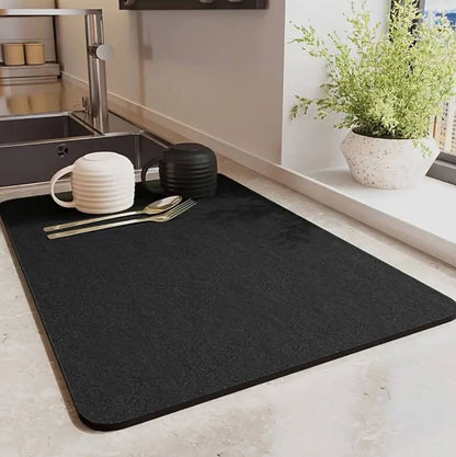 Super absorbent Nonslip Drain  dish drying  mat