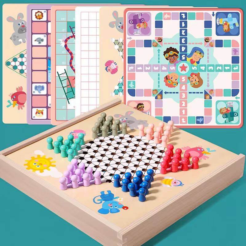 6 in 1  board  Games