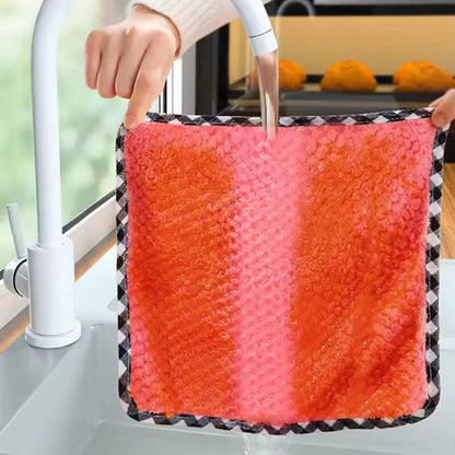 Cleaning Cloth, Coral Fleece 
5pcs