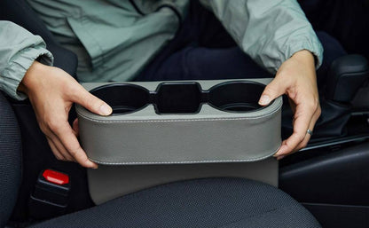 Car Cup Holder with Phone Holder & double Side Holders with high Quality Leather Cover
