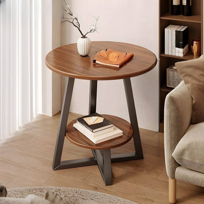 Modern Double Layer Round Side Table