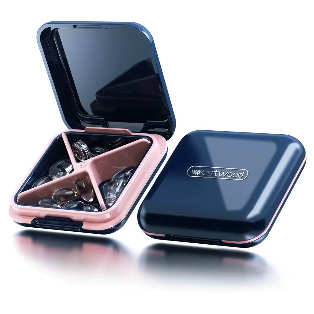 Small cute and portable daily pill box