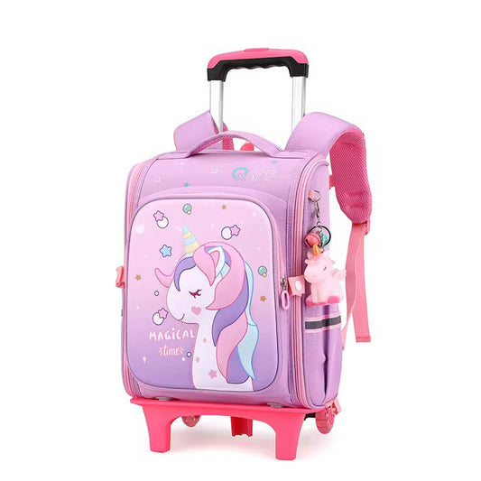 Rolling Trolley School Bag