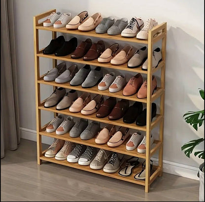 6 Layer Bamboo shoe rack