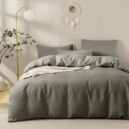 3pc WAFFLE Duvet cover set