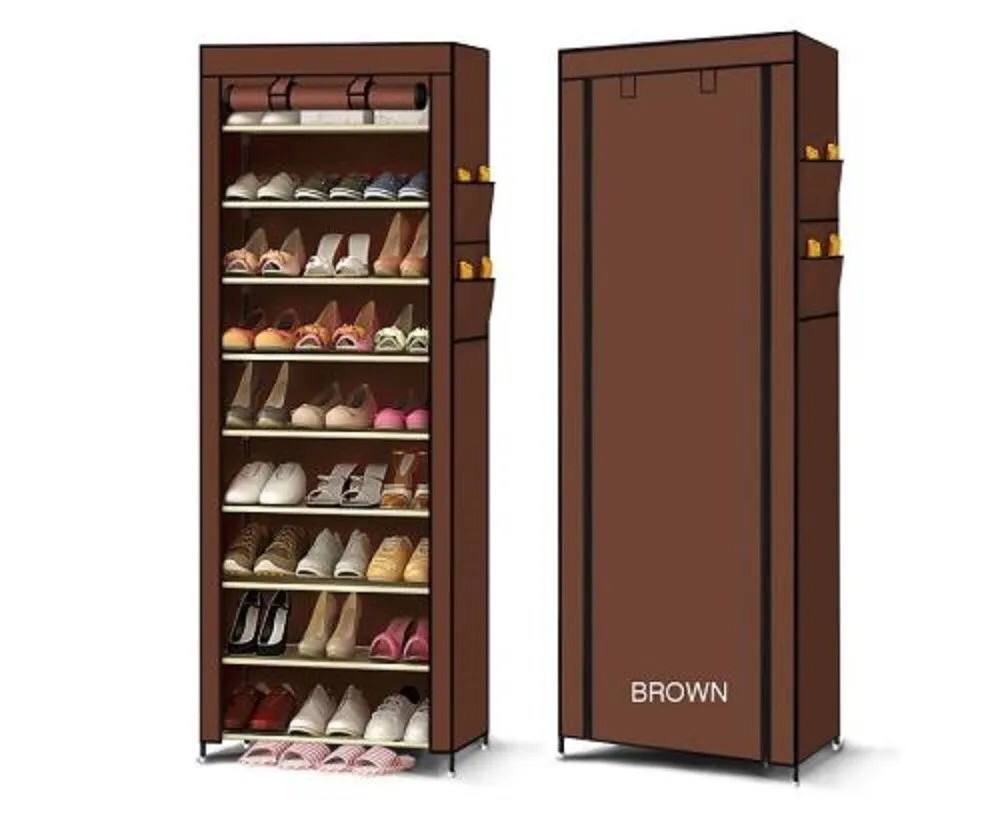 10 Tier Dustproof 27 Pairs Shoes rack, shoe Storage Organizer