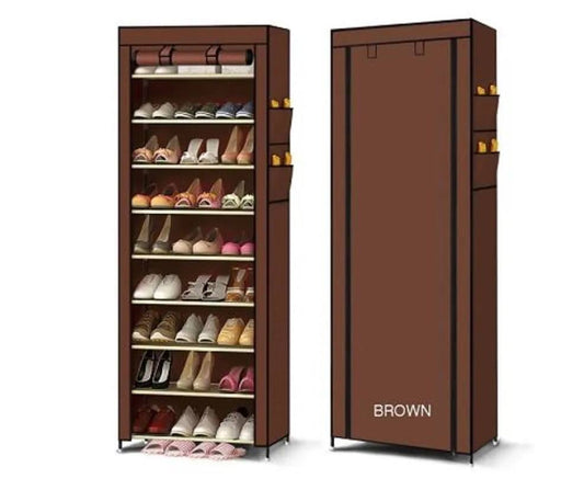 10 Tier Dustproof 27 Pairs Shoes rack, shoe Storage Organizer