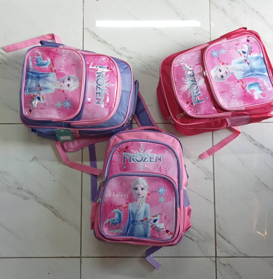 Disney Cartoon 3 compartment School Bag