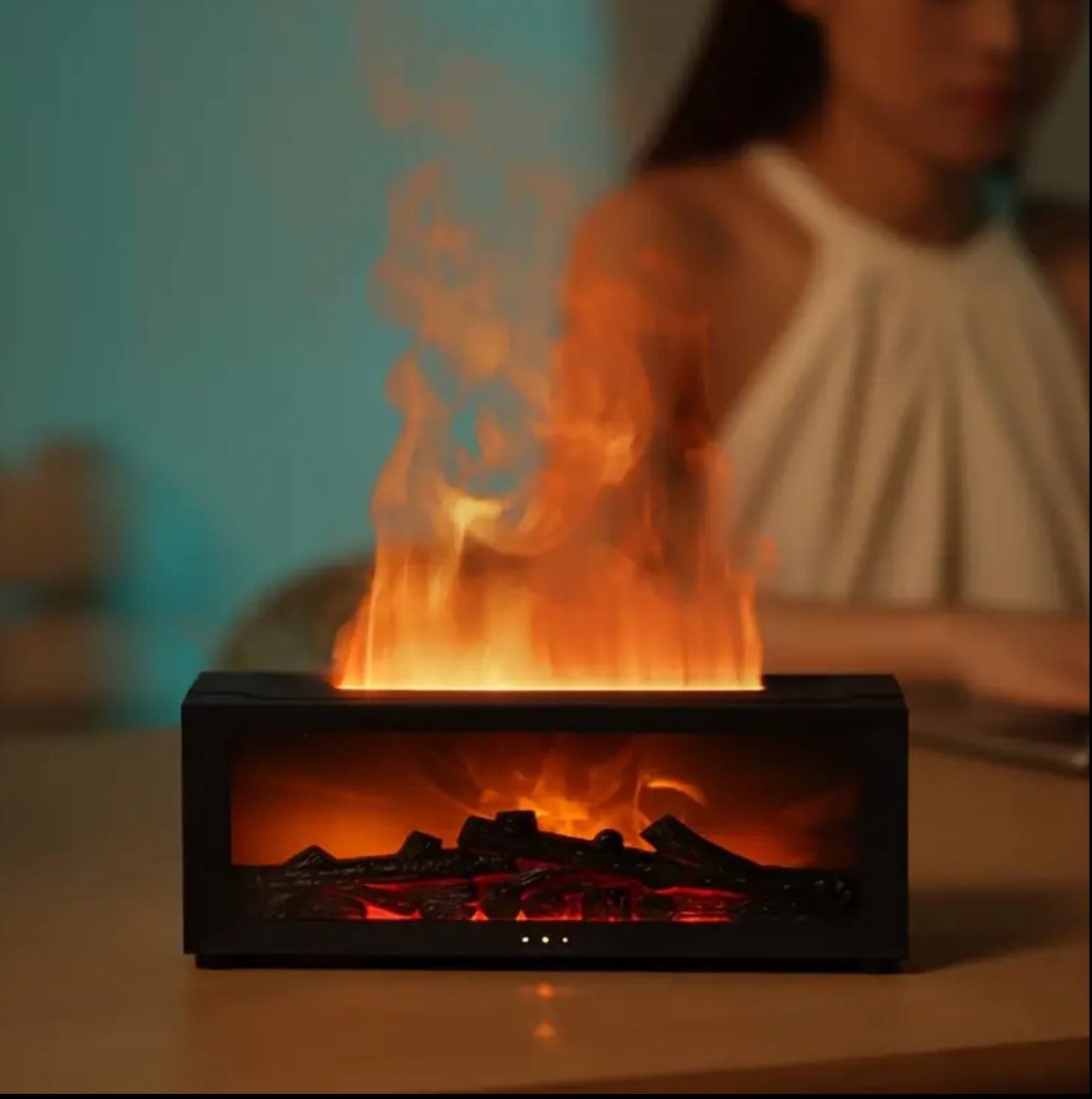 Dynamic Flame Fireplace Essential oil Diffuser/Humidifier