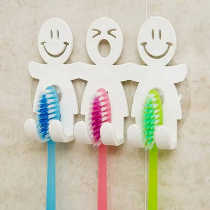 Bathroom Suction 5 Position Toothbrush Holder Rack