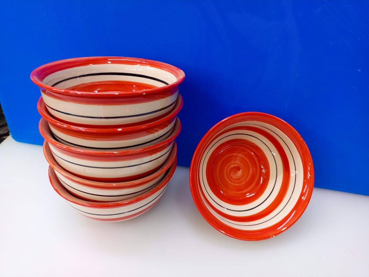 6 PCs ceramic soup
