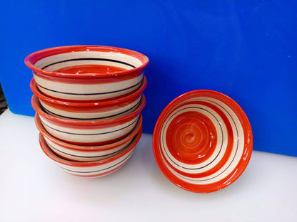 6 PCs ceramic soup