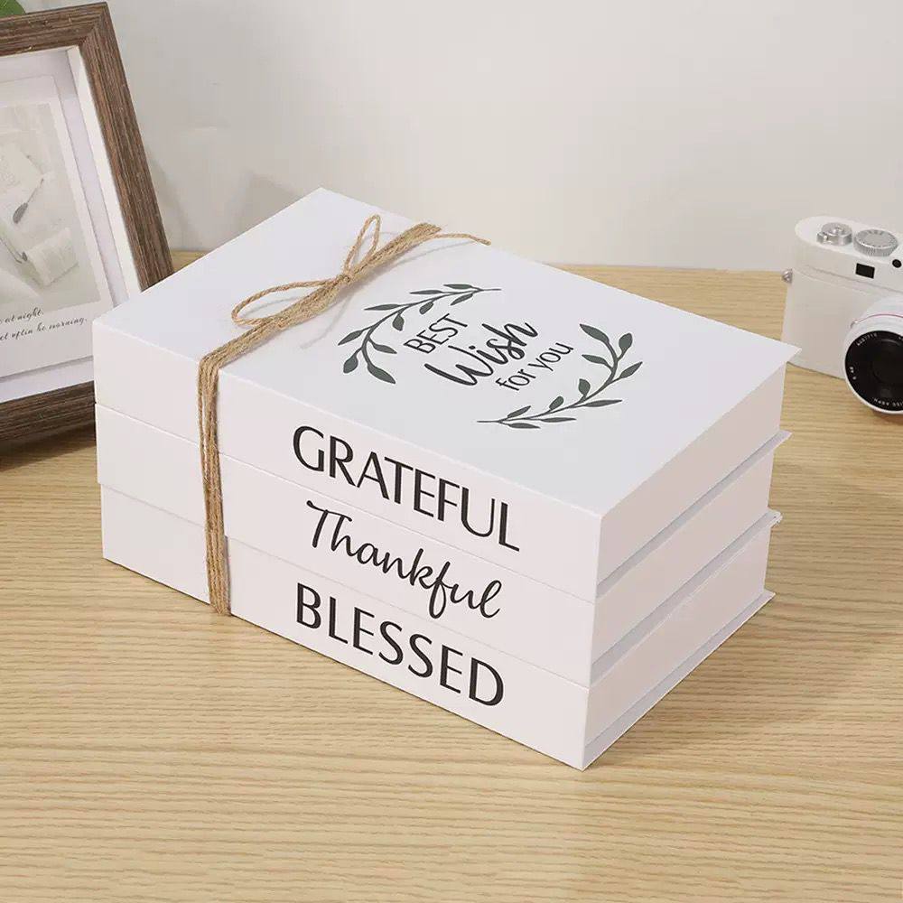 3pc Decor  books for modern home decor