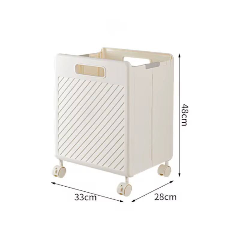 2pcs Foldable laundry Hamper basket with Wheels