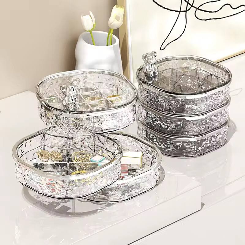 Water ripple rotating jewellery box