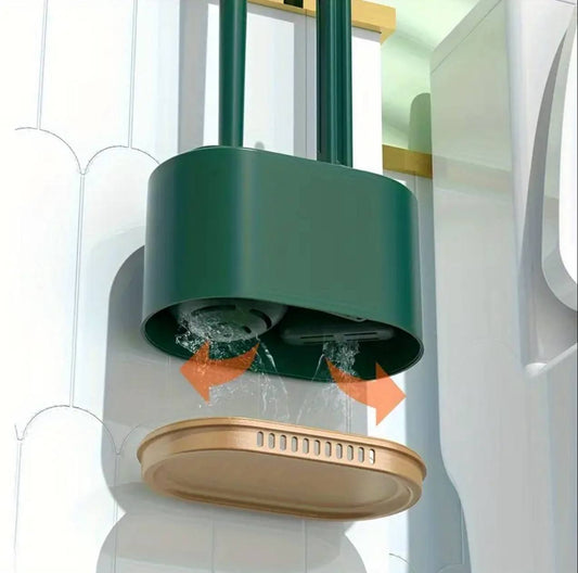 3-in-1 Wall mounted Toilet Brush Cleaning Set