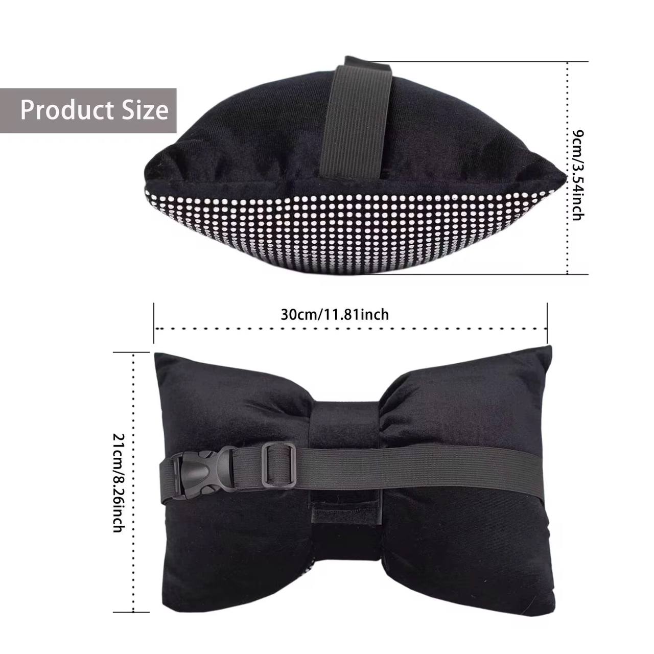 Universal luxury rhinestone diamond bowknot car headrest