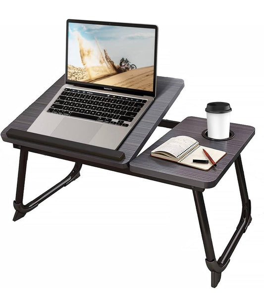 Adjustable Tilting Laptop Folding Table Stand Desk Bed Table with Foldable Legs