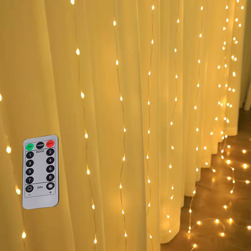 3M×3M CURTAIN LIGHTS WITH REMOTE
