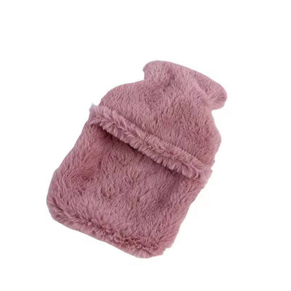 Cute rabbit shape fleece hot water bottle