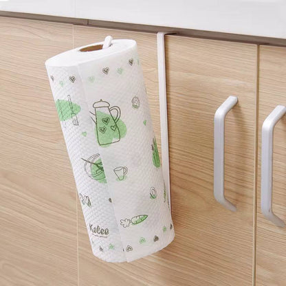 Punch-Free Tissue Holder, Hanging Paper Towel Rack, Toilet Roll Organizer, Cabinet Door Hook