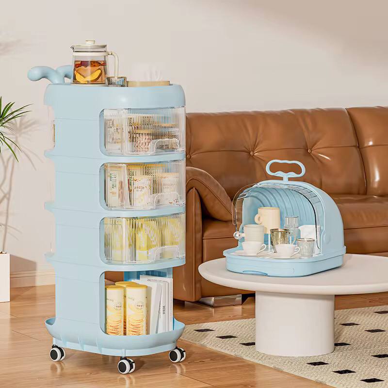 Big Multiple purposes 4 Tier organizer trolley with wheels DIY Assembling