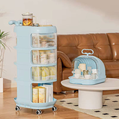 Big Multiple purposes 4 Tier organizer trolley with wheels DIY Assembling