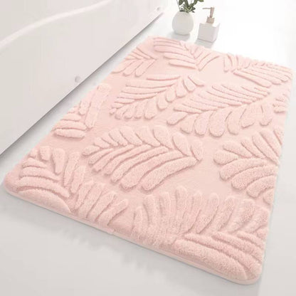 Memory sponge modern bath rugs faux rabbit fur .