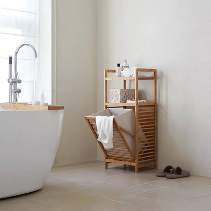 Bamboo laundry organizer