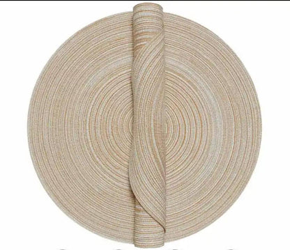 High-quality,thick  ramie woven table mats.
6pcs