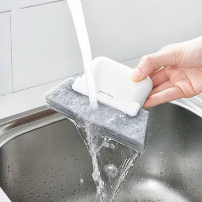 Creative multilayered groove cleaning double sided brush