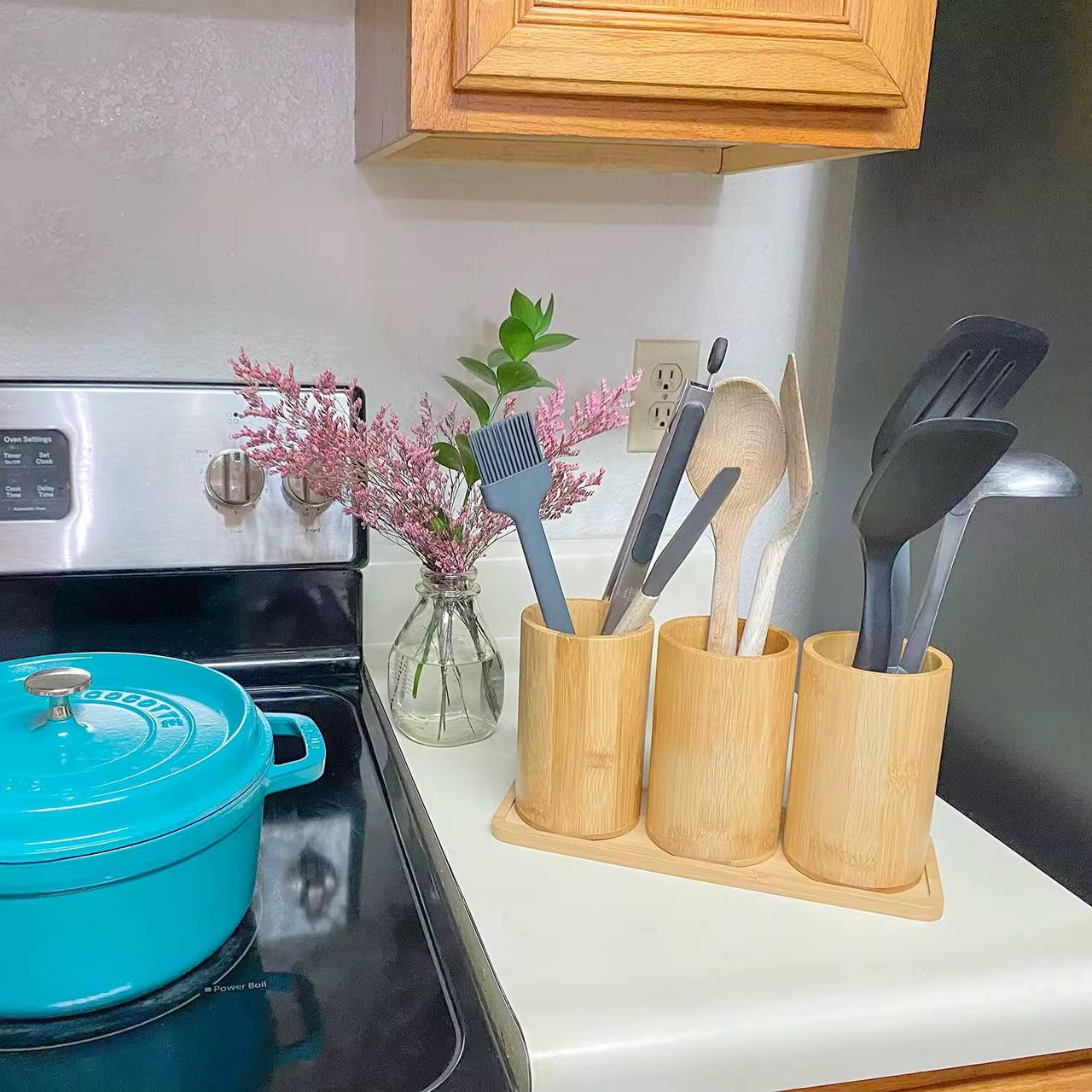 Eco-Friendly 4 in 1 Bamboo Cutlery Holder