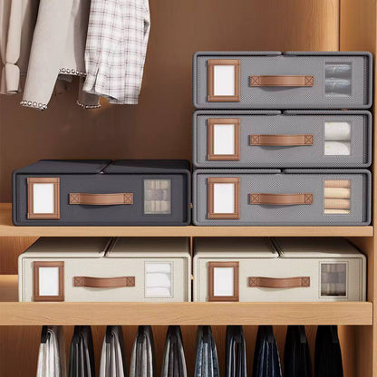 Stackable Fabric Closet Storage Organizer Box
