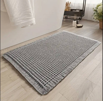 Minimalist Waffle Bathroom Door Mat
