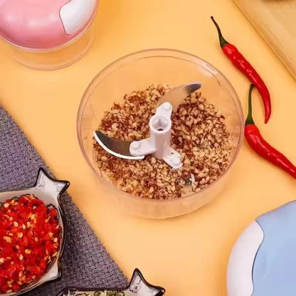 Garlic pull grinder