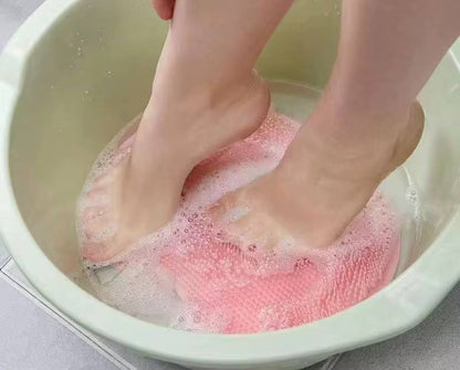 Silicon feet /back scrubber brush