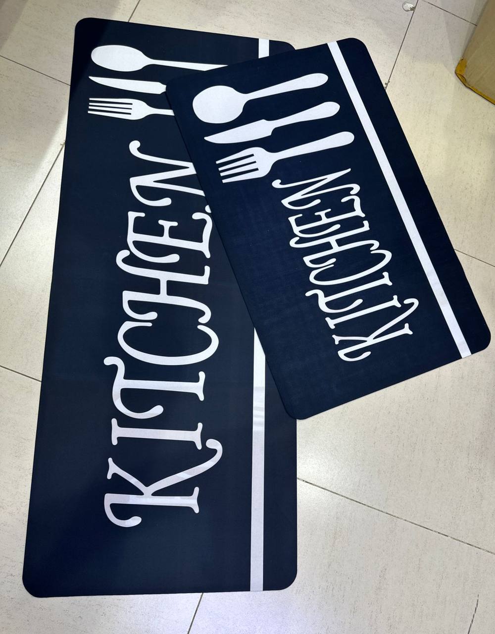 2 pc rubber kitchen mats